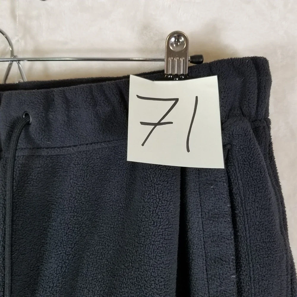 Gymshark Fleece Joggers Mens Large Black Athletic Tapered Sweatpants GMBT4560-BK